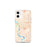Custom Bismarck North Dakota Map iPhone 12 mini Phone Case in Watercolor