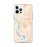 Custom Bismarck North Dakota Map iPhone 12 Pro Max Phone Case in Watercolor