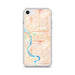 Custom Bismarck North Dakota Map iPhone SE Phone Case in Watercolor