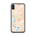 Custom Bismarck North Dakota Map Phone Case in Watercolor