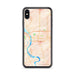 Custom Bismarck North Dakota Map Phone Case in Watercolor