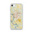 Custom Bismarck North Dakota Map iPhone SE Phone Case in Woodblock