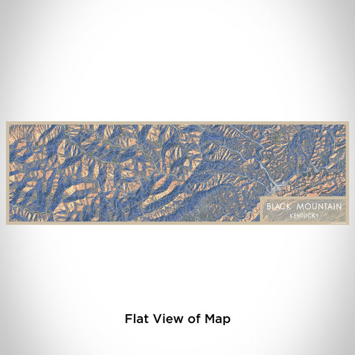 Flat View of Map Custom Black Mountain Kentucky Map Enamel Mug in Afternoon