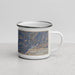 Right View Custom Black Mountain Kentucky Map Enamel Mug in Afternoon