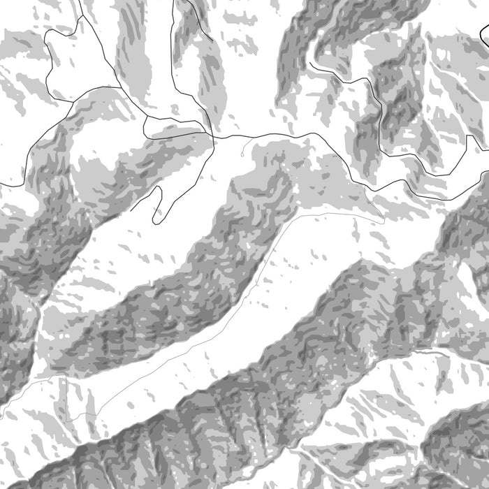 Black Mountain Kentucky Map Print in Classic Style Zoomed In Close Up Showing Details
