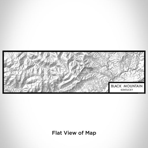 Flat View of Map Custom Black Mountain Kentucky Map Enamel Mug in Classic