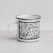 Left View Custom Black Mountain Kentucky Map Enamel Mug in Classic