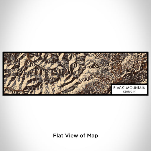 Flat View of Map Custom Black Mountain Kentucky Map Enamel Mug in Ember