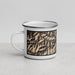Left View Custom Black Mountain Kentucky Map Enamel Mug in Ember