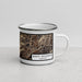 Right View Custom Black Mountain Kentucky Map Enamel Mug in Ember