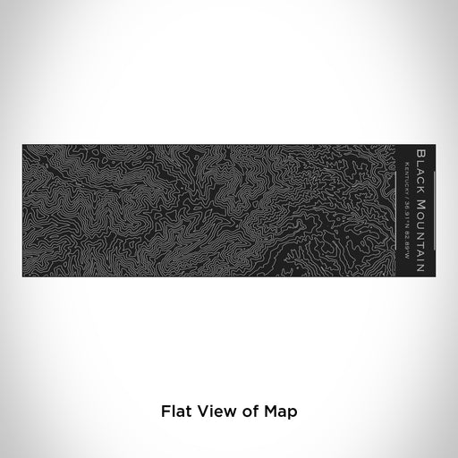 Rendered View of Black Mountain Kentucky Map Engraving on 10oz Stainless Steel Insulated Cup with Sliding Lid in Black
