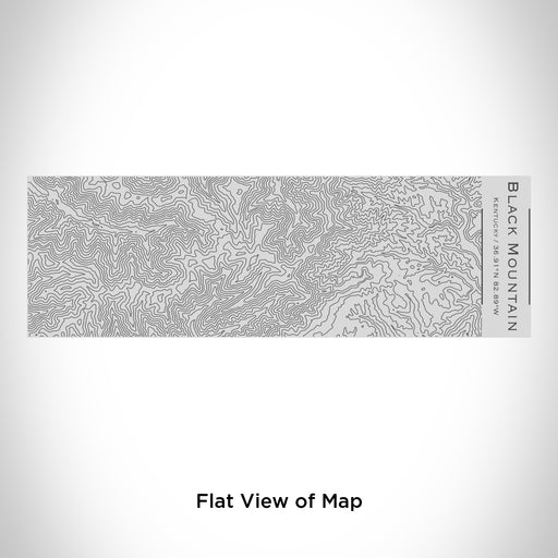 Rendered View of Black Mountain Kentucky Map Engraving on 10oz Stainless Steel Insulated Cup with Sipping Lid