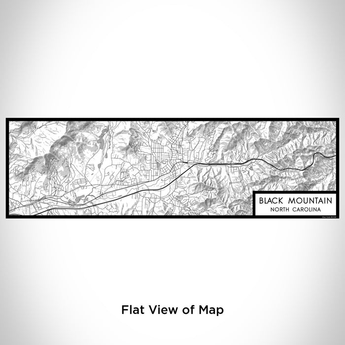 Flat View of Map Custom Black Mountain North Carolina Map Enamel Mug in Classic