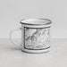 Left View Custom Black Mountain North Carolina Map Enamel Mug in Classic
