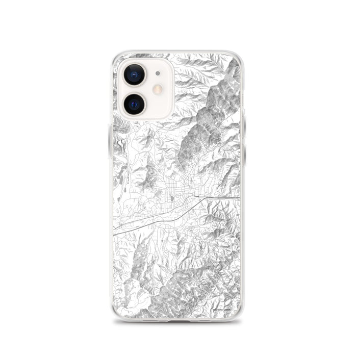 Custom iPhone 12 Black Mountain North Carolina Map Phone Case in Classic