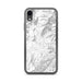 Custom iPhone XR Black Mountain North Carolina Map Phone Case in Classic
