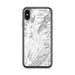 Custom iPhone X/XS Black Mountain North Carolina Map Phone Case in Classic