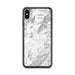 Custom iPhone XS Max Black Mountain North Carolina Map Phone Case in Classic