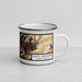 Right View Custom Black Mountain North Carolina Map Enamel Mug in Ember