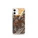 Custom iPhone 12 mini Black Mountain North Carolina Map Phone Case in Ember