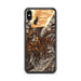 Custom iPhone XS Max Black Mountain North Carolina Map Phone Case in Ember
