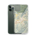 Custom Black Mountain North Carolina Map Phone Case in Woodblock