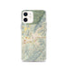 Custom iPhone 12 Black Mountain North Carolina Map Phone Case in Woodblock