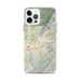Custom iPhone 12 Pro Max Black Mountain North Carolina Map Phone Case in Woodblock