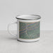 Left View Custom Blacksburg Virginia Map Enamel Mug in Afternoon