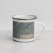 Right View Custom Blacksburg Virginia Map Enamel Mug in Afternoon