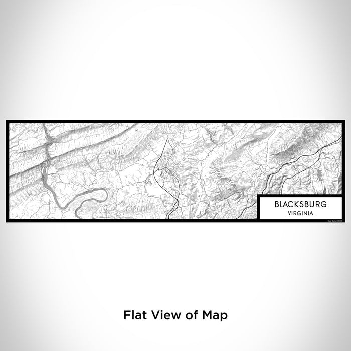 Flat View of Map Custom Blacksburg Virginia Map Enamel Mug in Classic