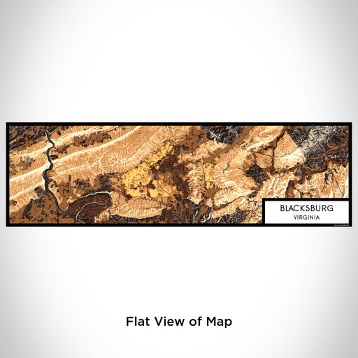 Flat View of Map Custom Blacksburg Virginia Map Enamel Mug in Ember