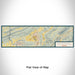 Flat View of Map Custom Blacksburg Virginia Map Enamel Mug in Woodblock