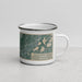 Right View Custom Blaine Minnesota Map Enamel Mug in Afternoon