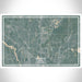 Blaine Minnesota Map Print Landscape Orientation in Afternoon Style With Shaded Background