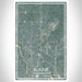 Blaine Minnesota Map Print Portrait Orientation in Afternoon Style With Shaded Background