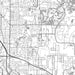 Blaine Minnesota Map Print in Classic Style Zoomed In Close Up Showing Details