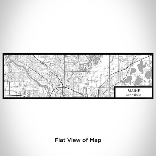 Flat View of Map Custom Blaine Minnesota Map Enamel Mug in Classic