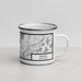 Right View Custom Blaine Minnesota Map Enamel Mug in Classic