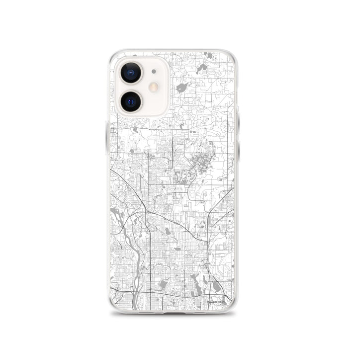 Custom iPhone 12 Blaine Minnesota Map Phone Case in Classic