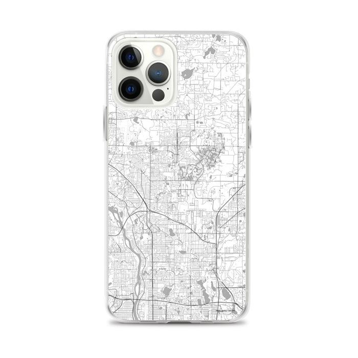 Custom iPhone 12 Pro Max Blaine Minnesota Map Phone Case in Classic