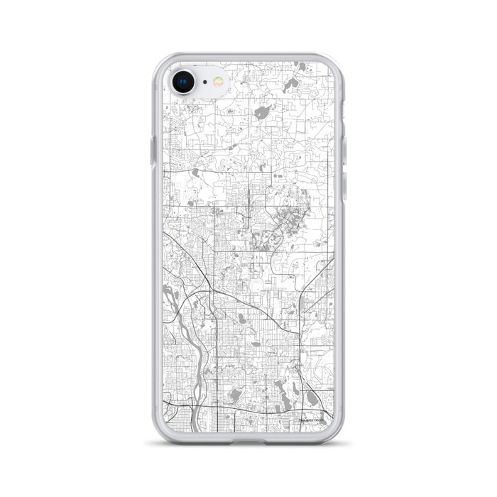 Custom iPhone SE Blaine Minnesota Map Phone Case in Classic