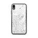 Custom iPhone XR Blaine Minnesota Map Phone Case in Classic