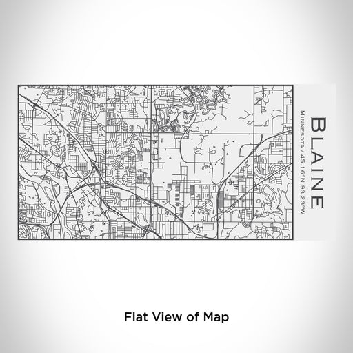 Rendered View of Blaine Minnesota Map Engraving on 17oz Stainless Steel Insulated Cola Bottle in White