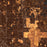 Blaine Minnesota Map Print in Ember Style Zoomed In Close Up Showing Details