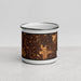 Front View Custom Blaine Minnesota Map Enamel Mug in Ember