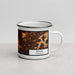 Right View Custom Blaine Minnesota Map Enamel Mug in Ember