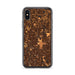 Custom iPhone X/XS Blaine Minnesota Map Phone Case in Ember