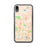 Custom iPhone XR Blaine Minnesota Map Phone Case in Watercolor