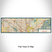 Flat View of Map Custom Blaine Minnesota Map Enamel Mug in Woodblock